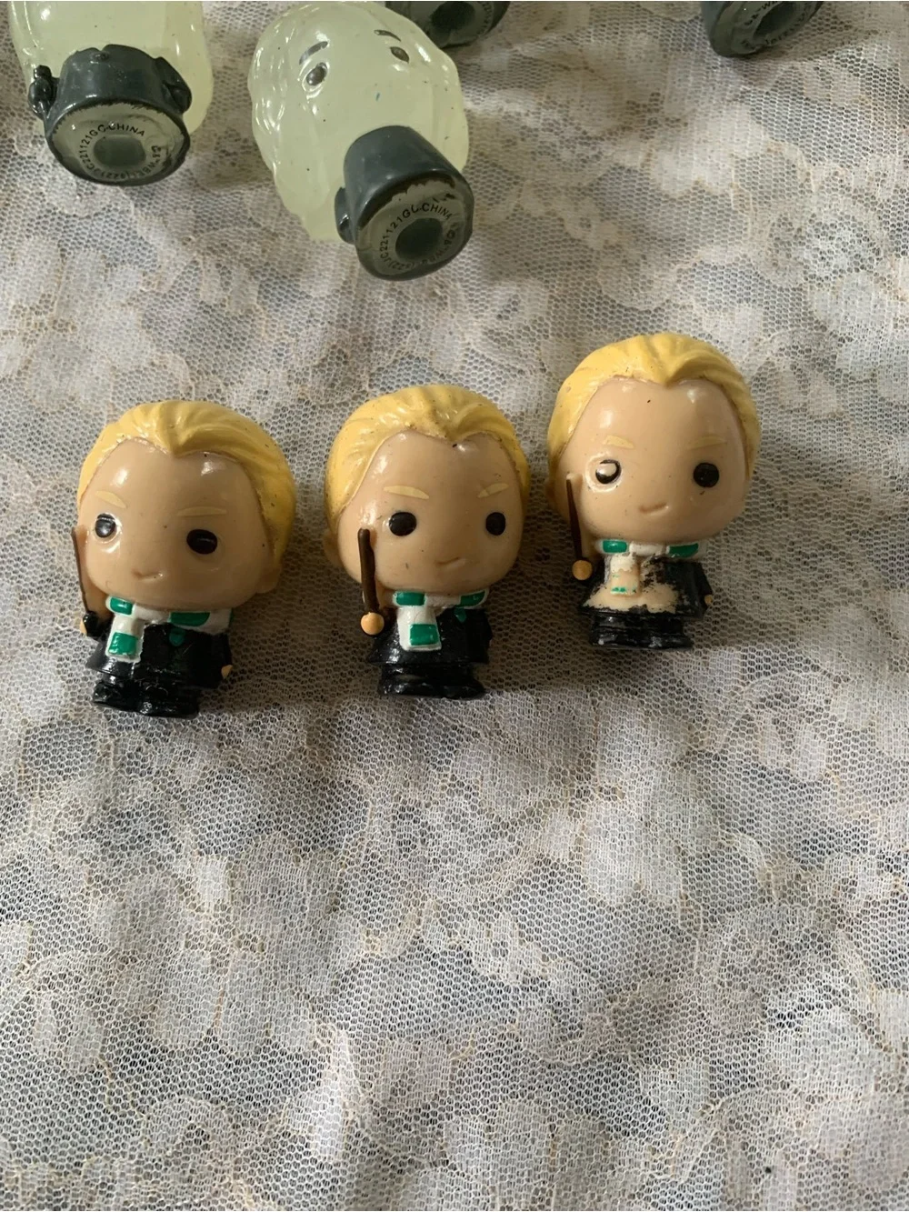 Harry Potter Ooshies Pencil Toppers Lot of 20 - Glow in Dark, Metallic Silver